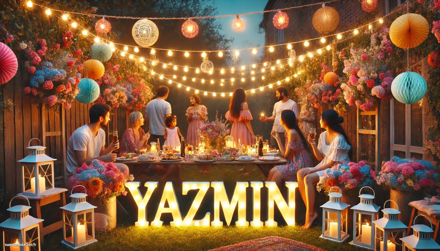 Célébration du jour du nom et du nom - Yazmin