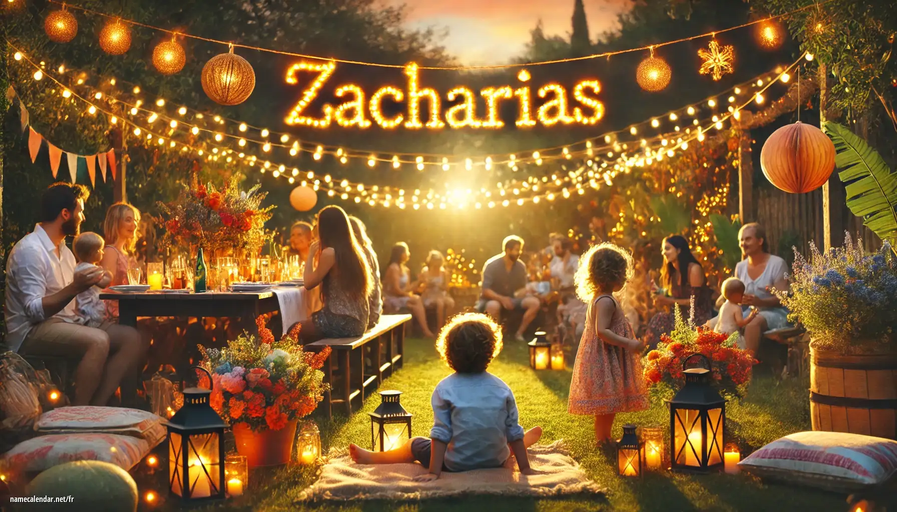 Célébration du jour du nom et du nom - Zacharias