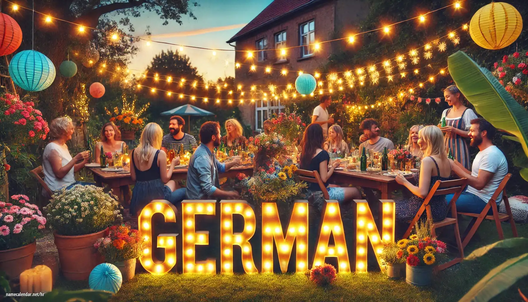 Proslava imendana i imendana - German