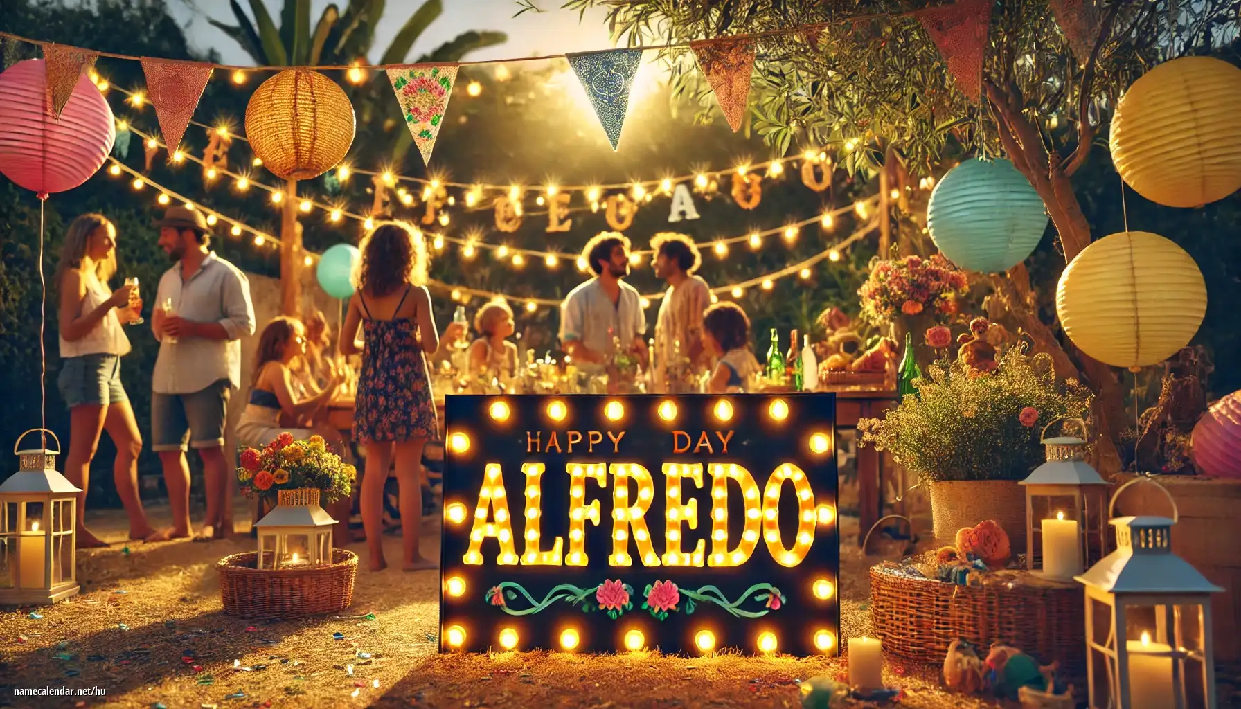 Névnap és név megünneplése - Alfredo