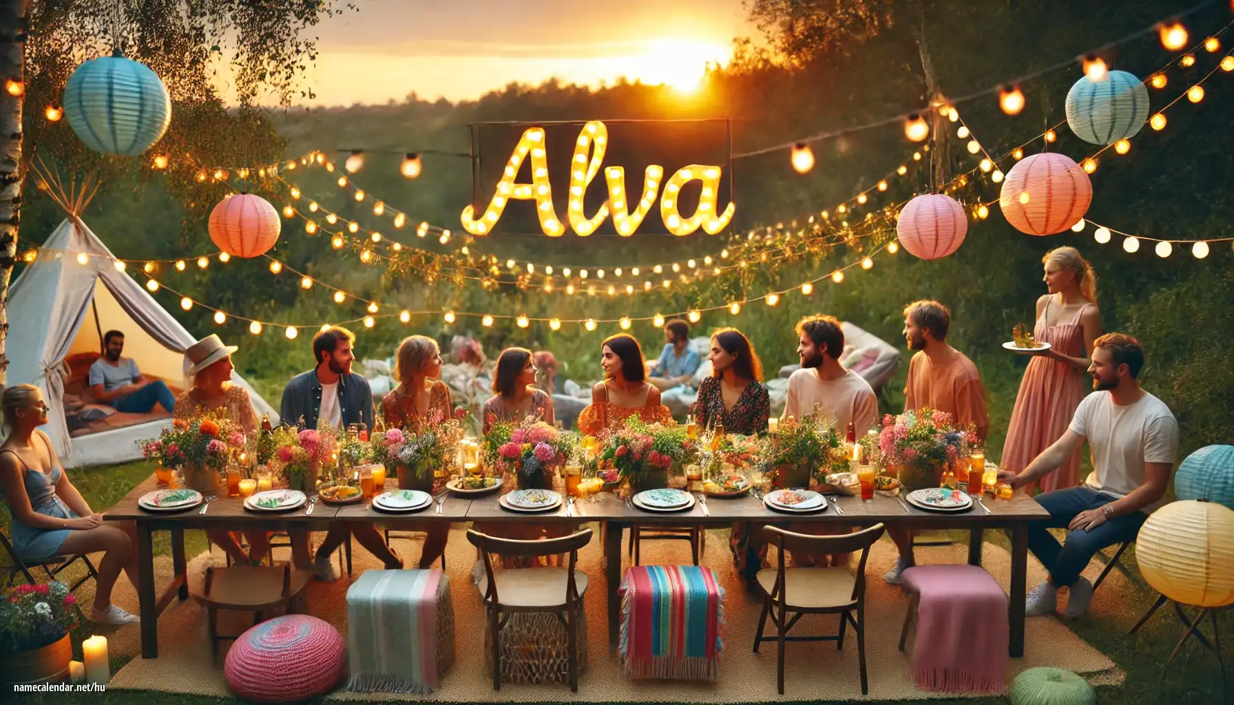 Névnap és név megünneplése - Alva