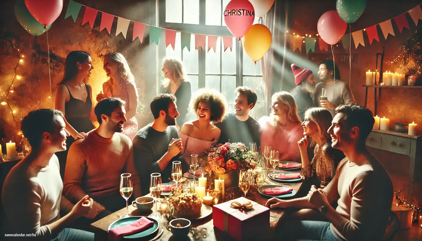 Névnap és név megünneplése - Christina