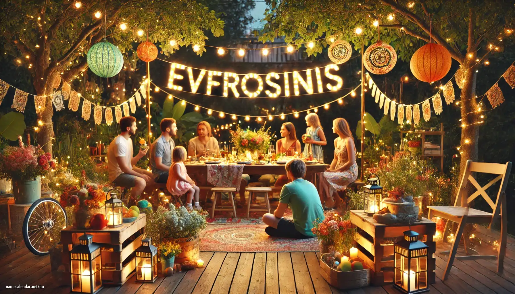 Névnap és név megünneplése - Evfrosinis