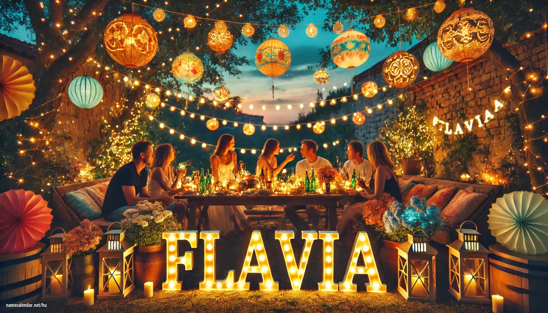 Névnap és név megünneplése - Flavia