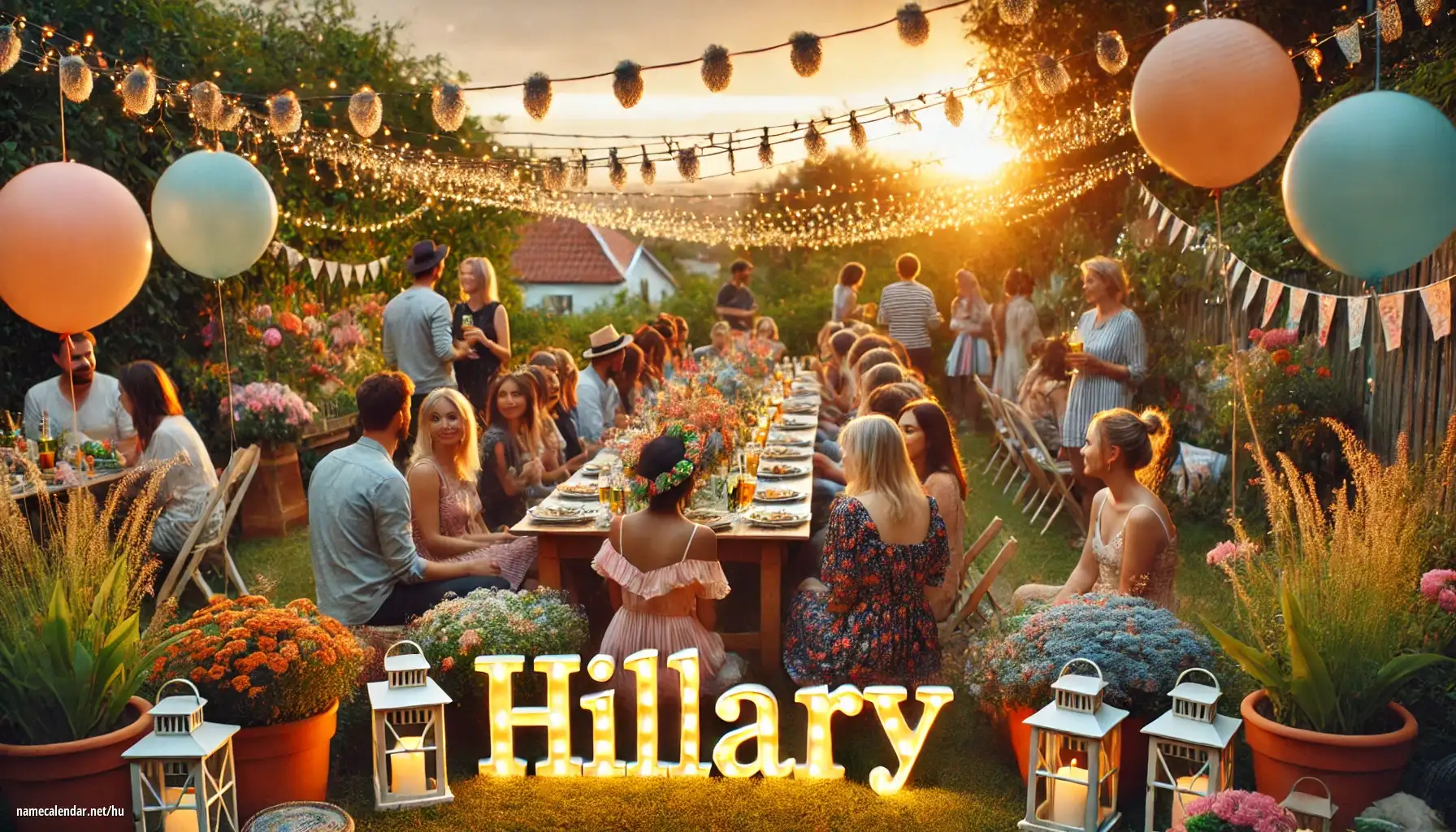 Névnap és név megünneplése - Hillary