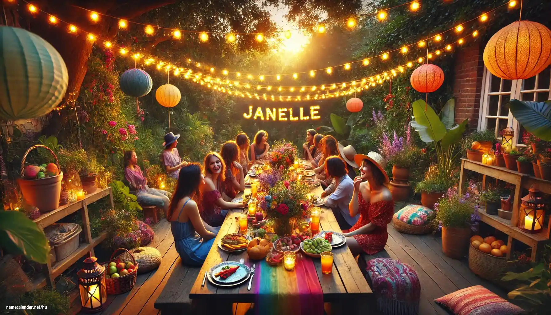 Névnap és név megünneplése - Janelle