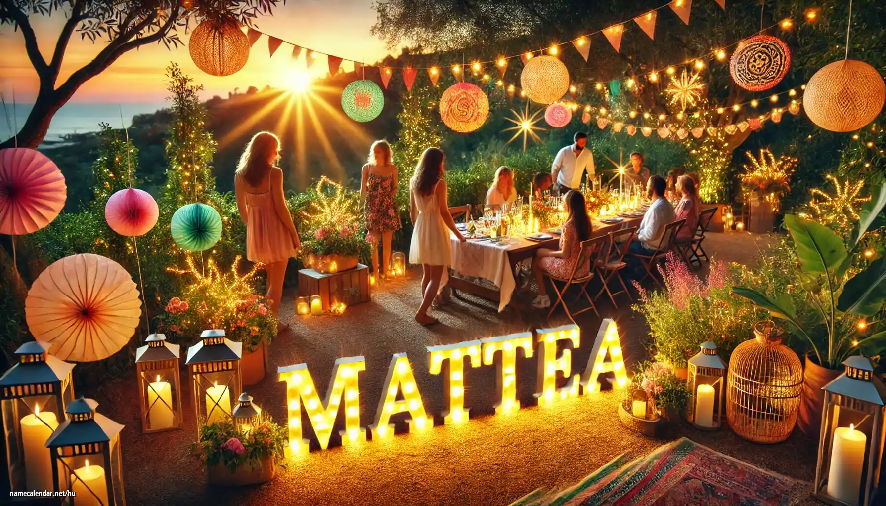 Névnap és név megünneplése - Mattea