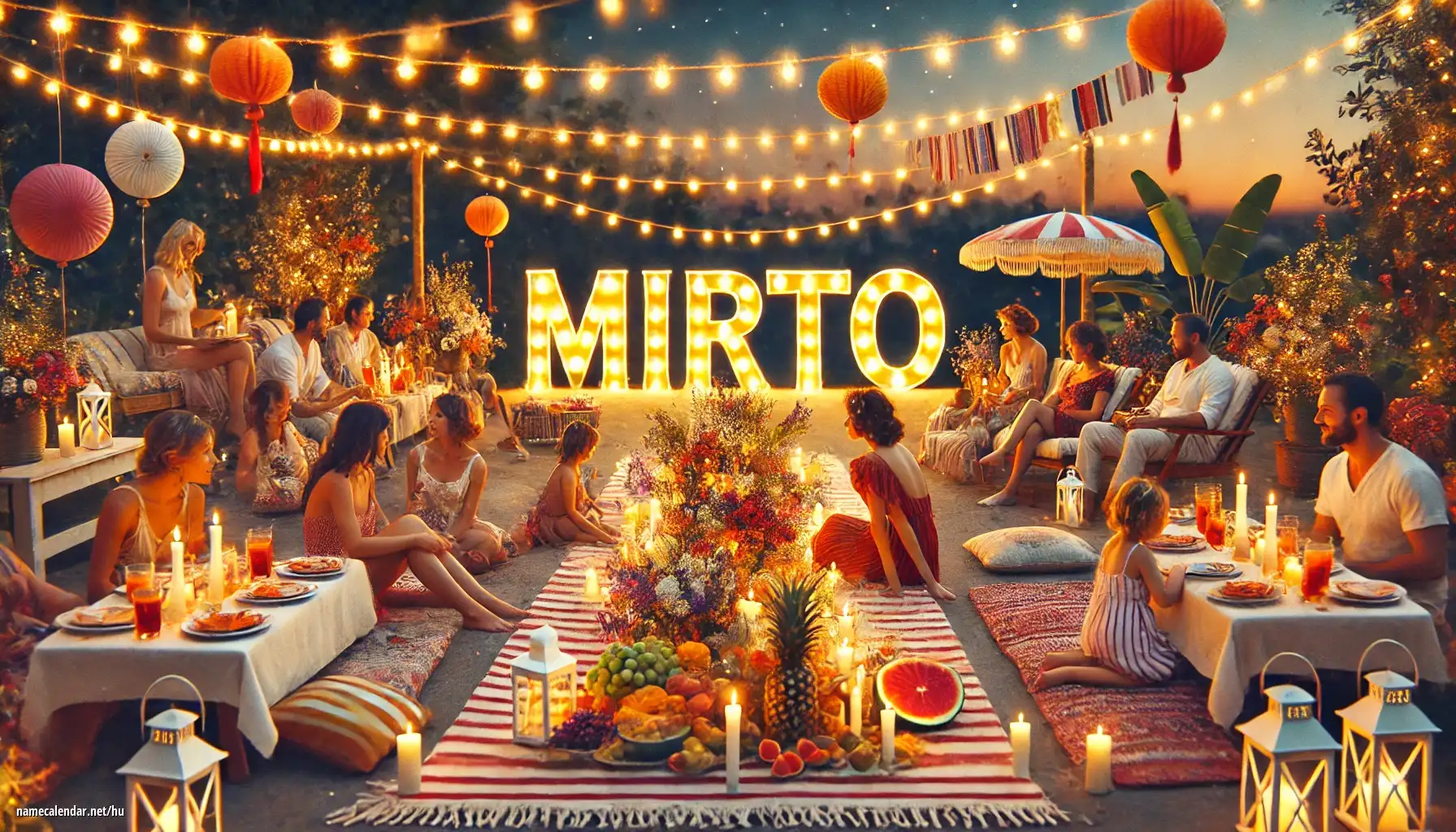 Névnap és név megünneplése - Mirto