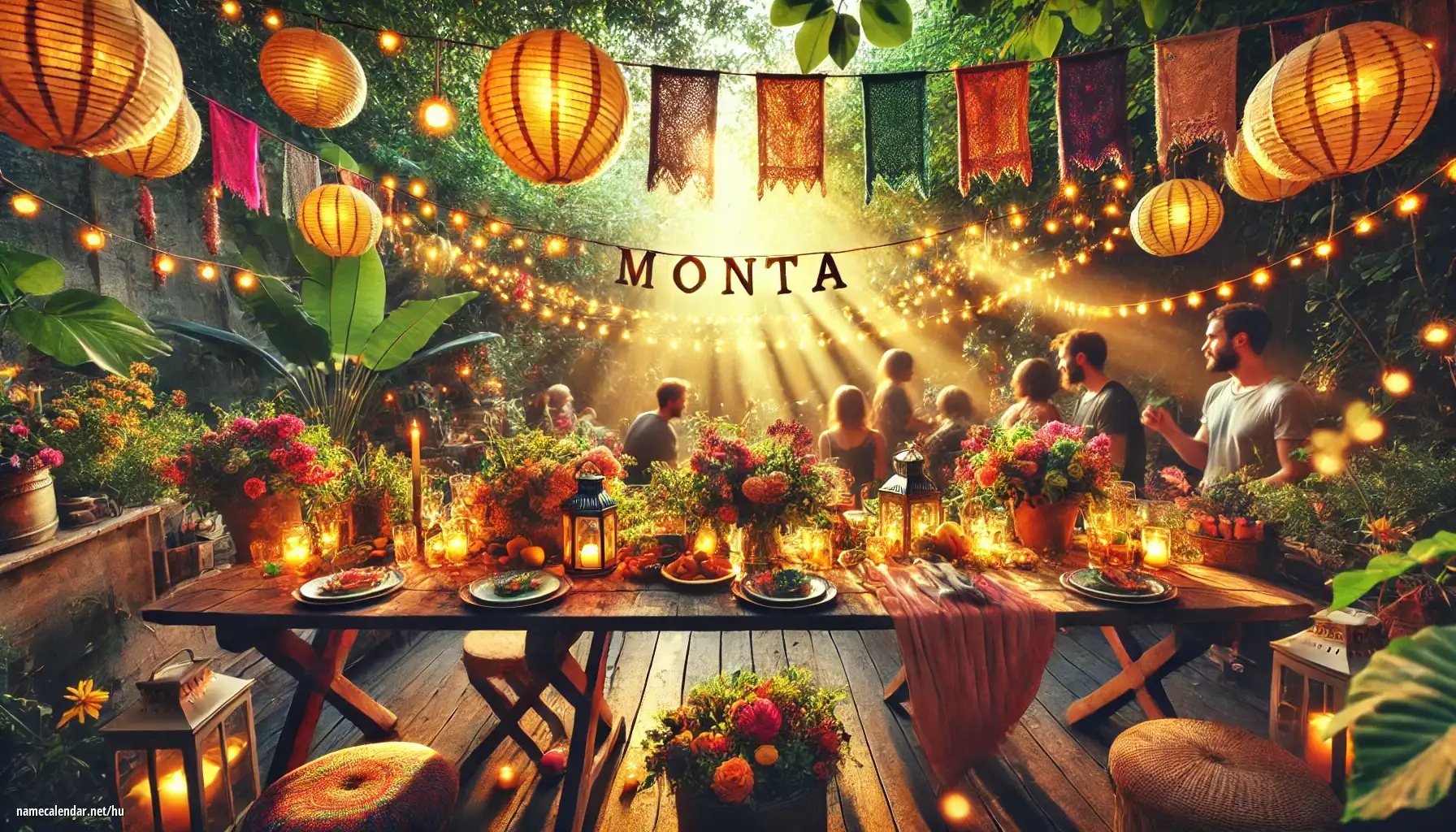 Névnap és név megünneplése - Monta