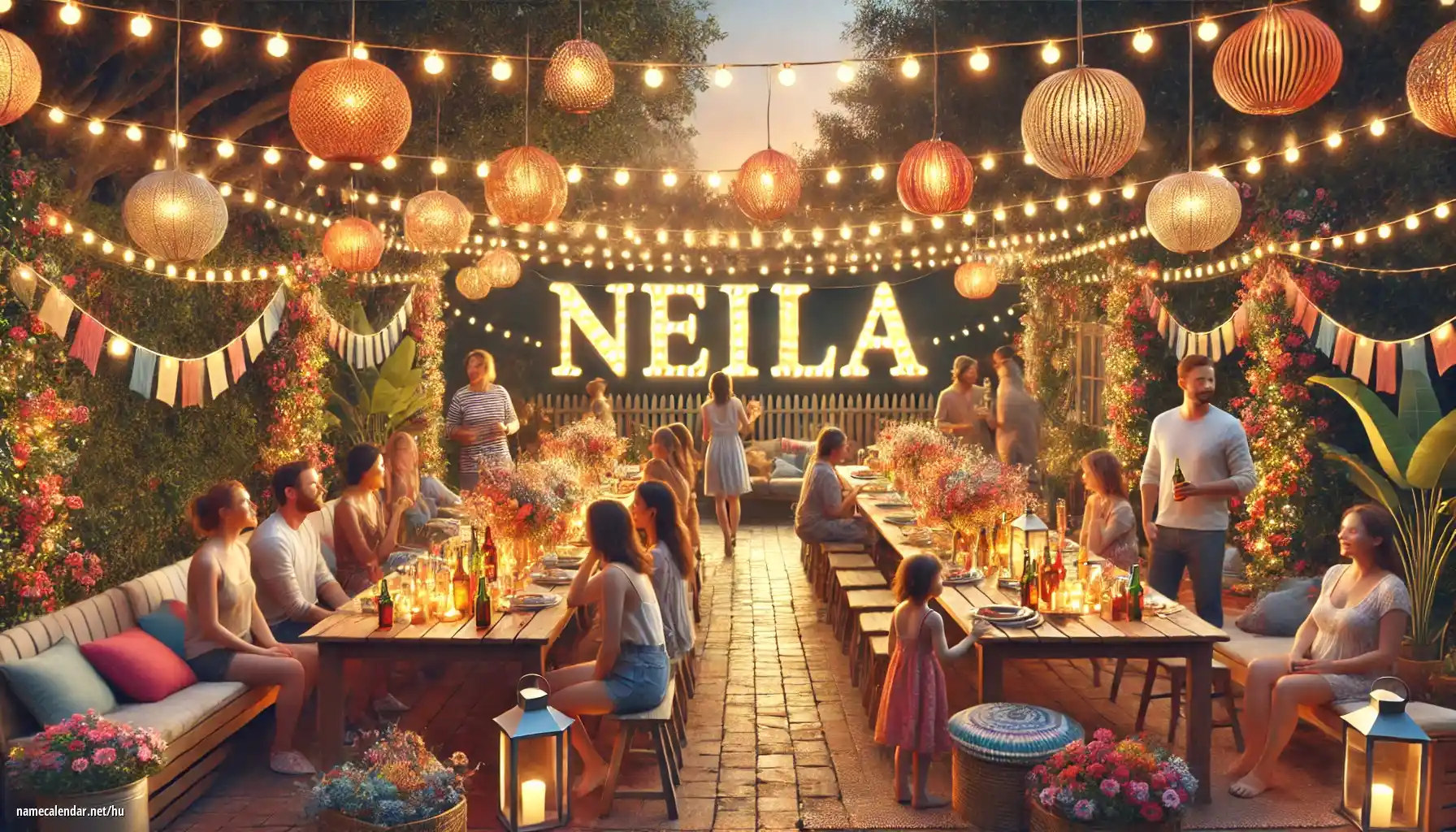 Névnap és név megünneplése - Neila