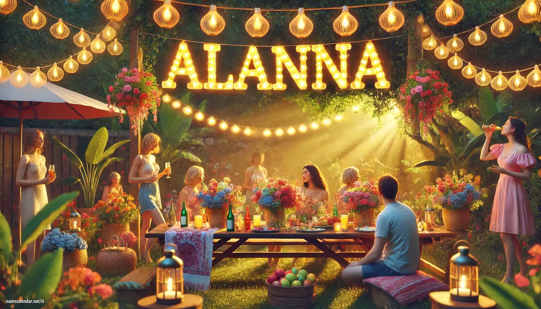 Celebrazione dell'onomastico e del nome - Alanna