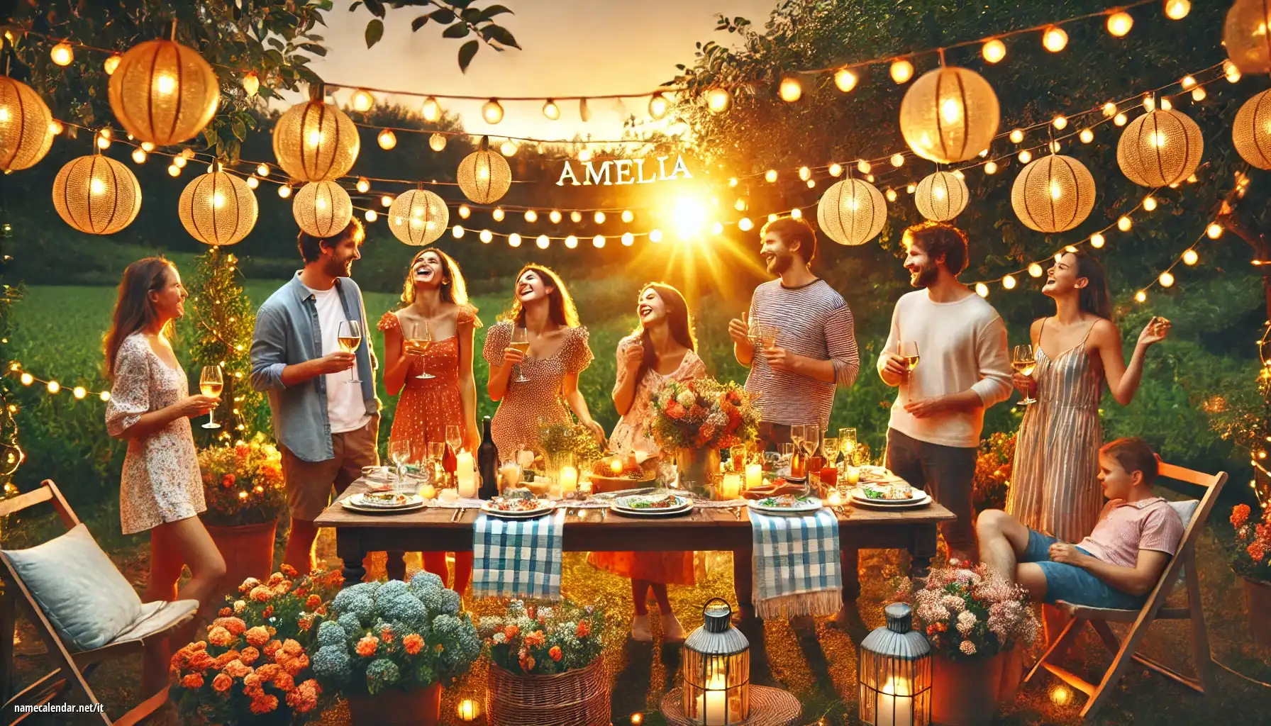 Celebrazione dell'onomastico e del nome - Amélia