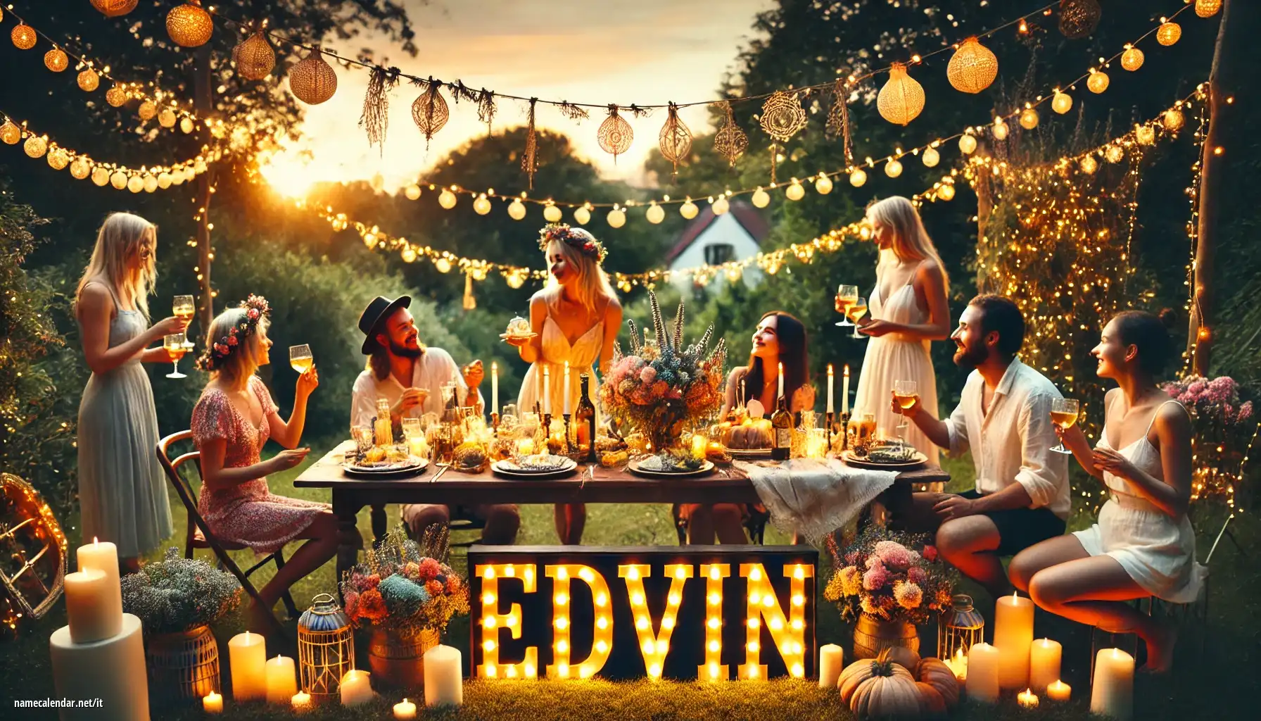 Celebrazione dell'onomastico e del nome - Edvin