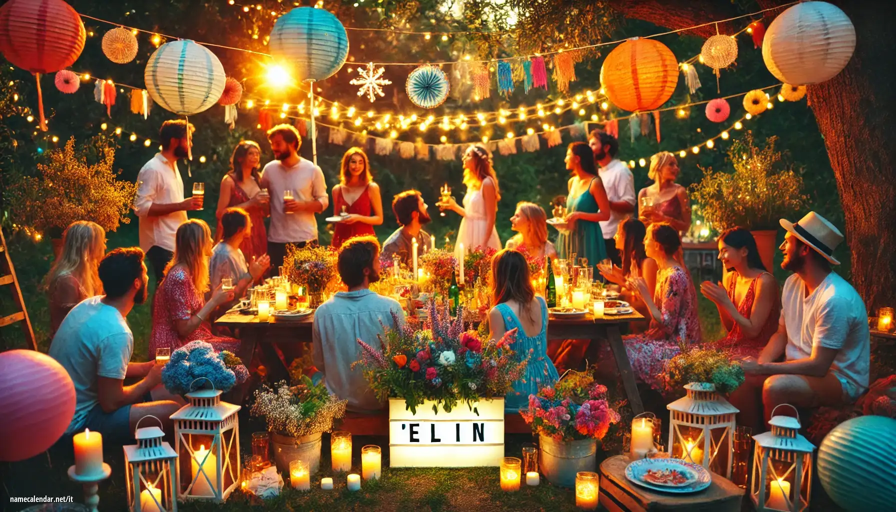 Celebrazione dell'onomastico e del nome - Elin