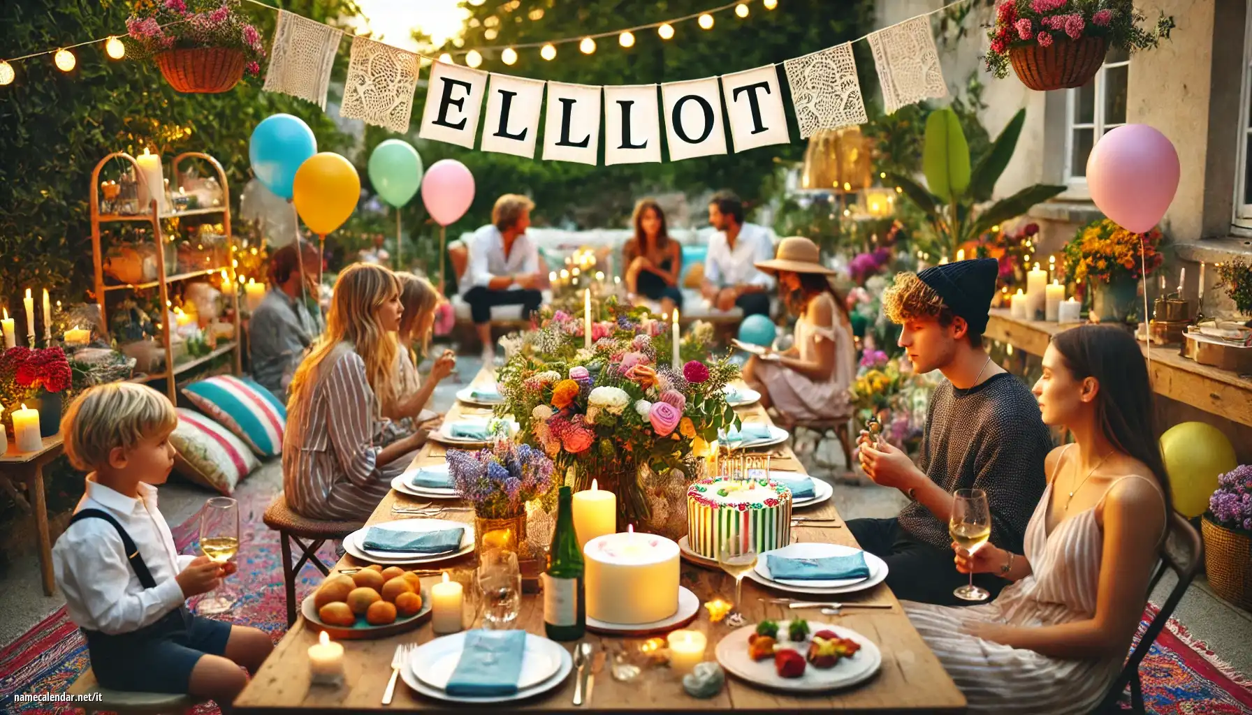 Celebrazione dell'onomastico e del nome - Elliot