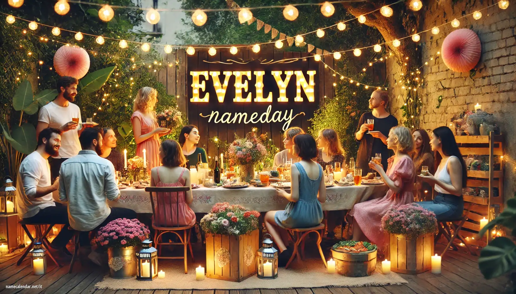 Celebrazione dell'onomastico e del nome - Evelyn