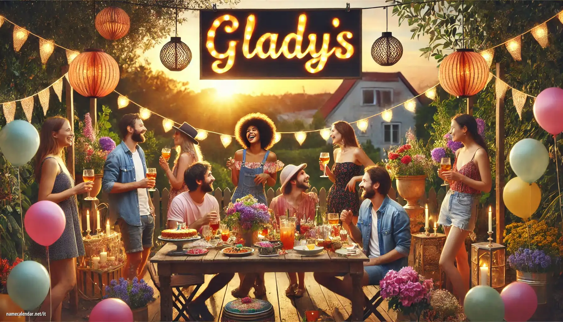 Celebrazione dell'onomastico e del nome - Gladys