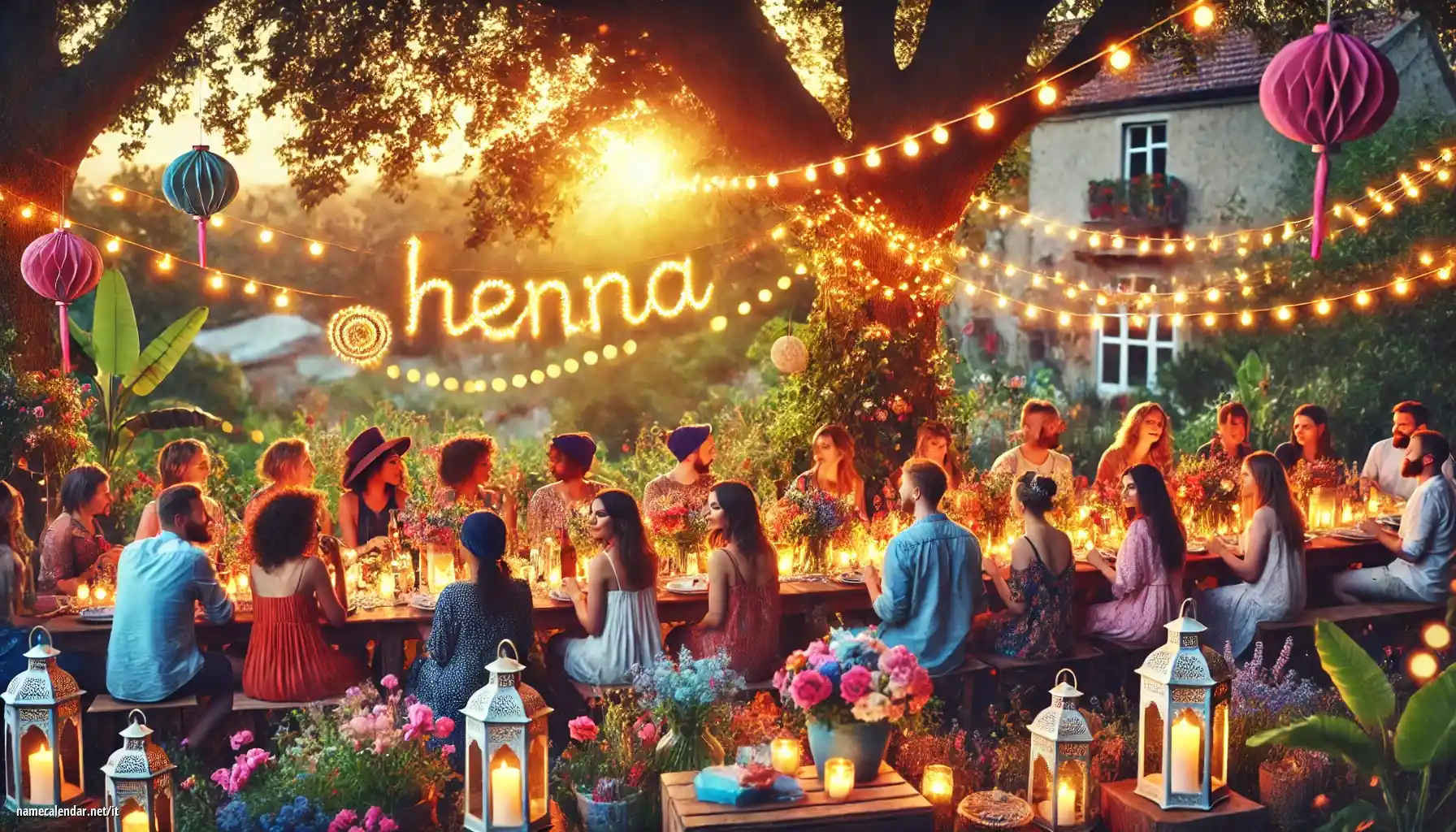 Celebrazione dell'onomastico e del nome - Henna