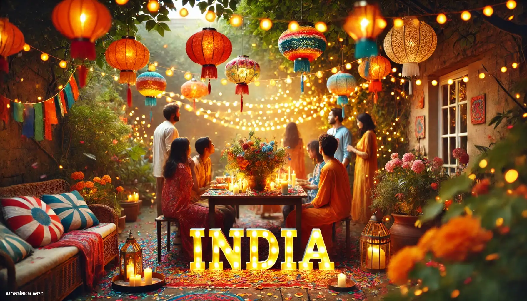 Celebrazione dell'onomastico e del nome - India