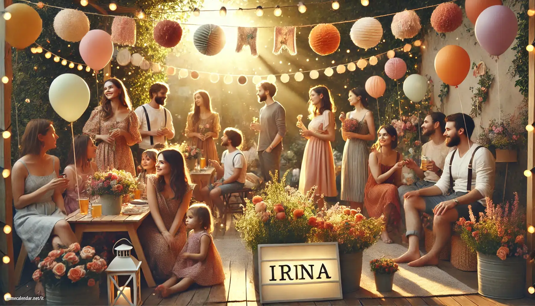 Celebrazione dell'onomastico e del nome - Irina