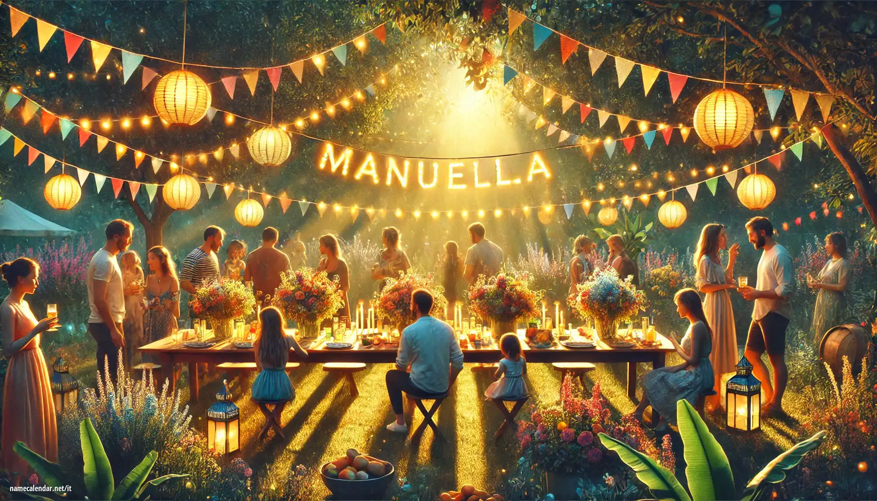 Celebrazione dell'onomastico e del nome - Manuella