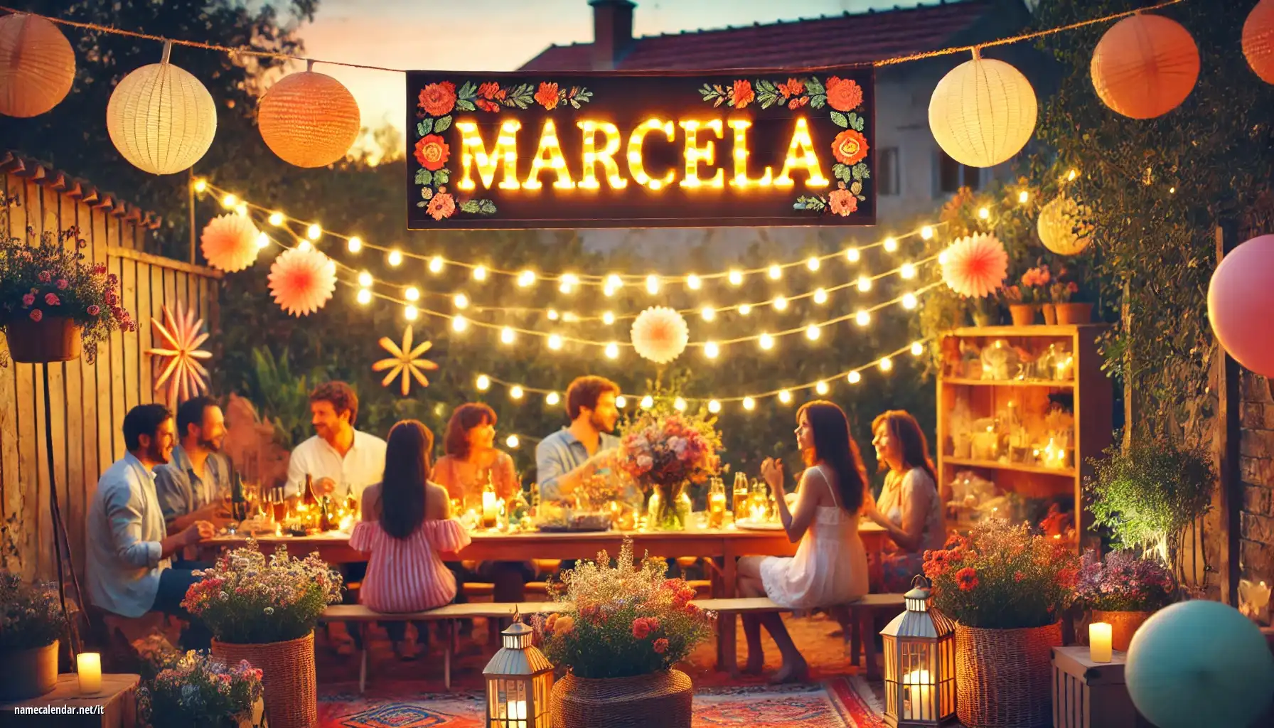 Celebrazione dell'onomastico e del nome - Marcela