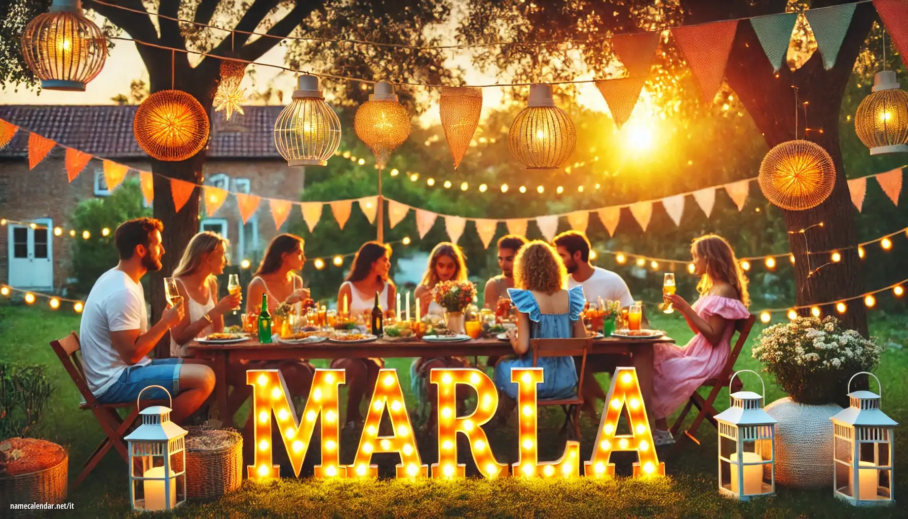 Celebrazione dell'onomastico e del nome - Marla