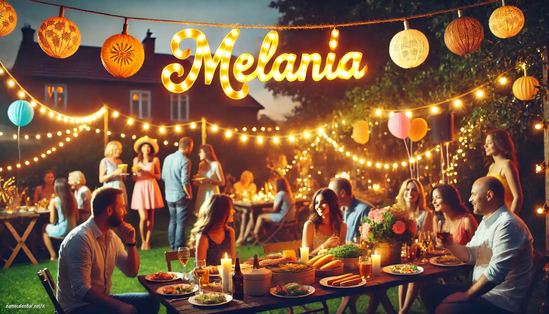 Celebrazione dell'onomastico e del nome - Melánia