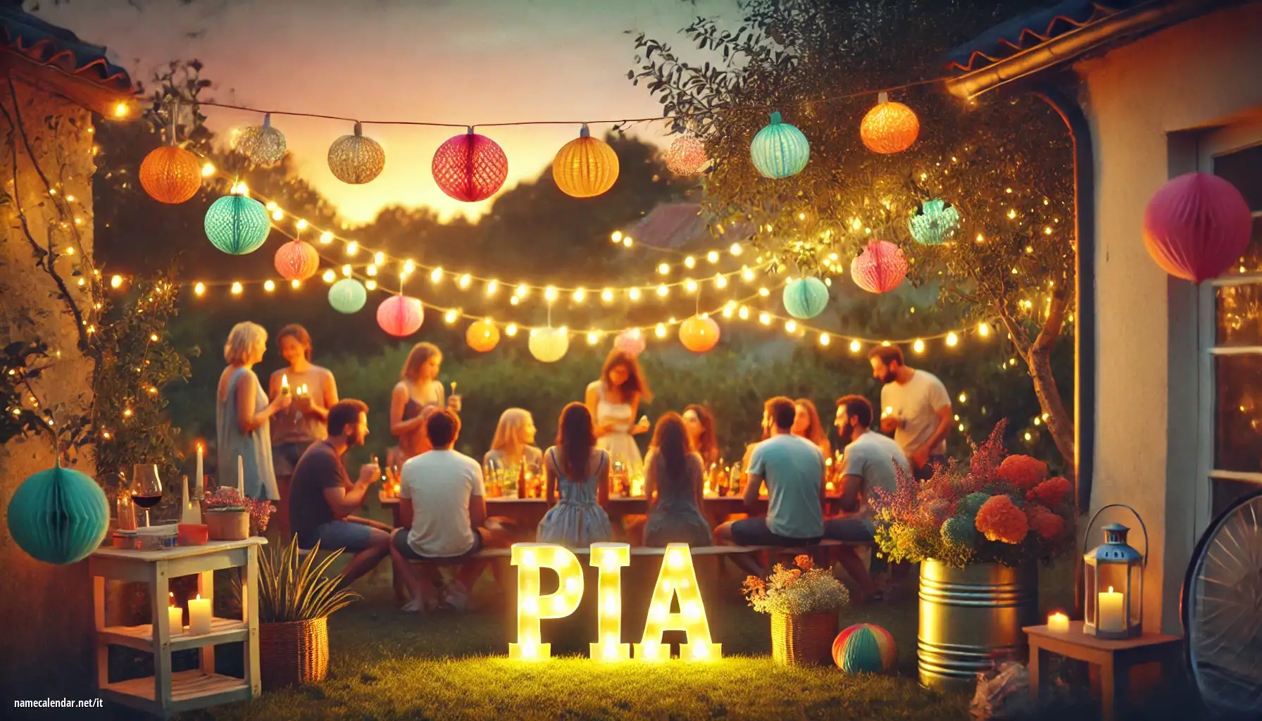 Celebrazione dell'onomastico e del nome - Pía