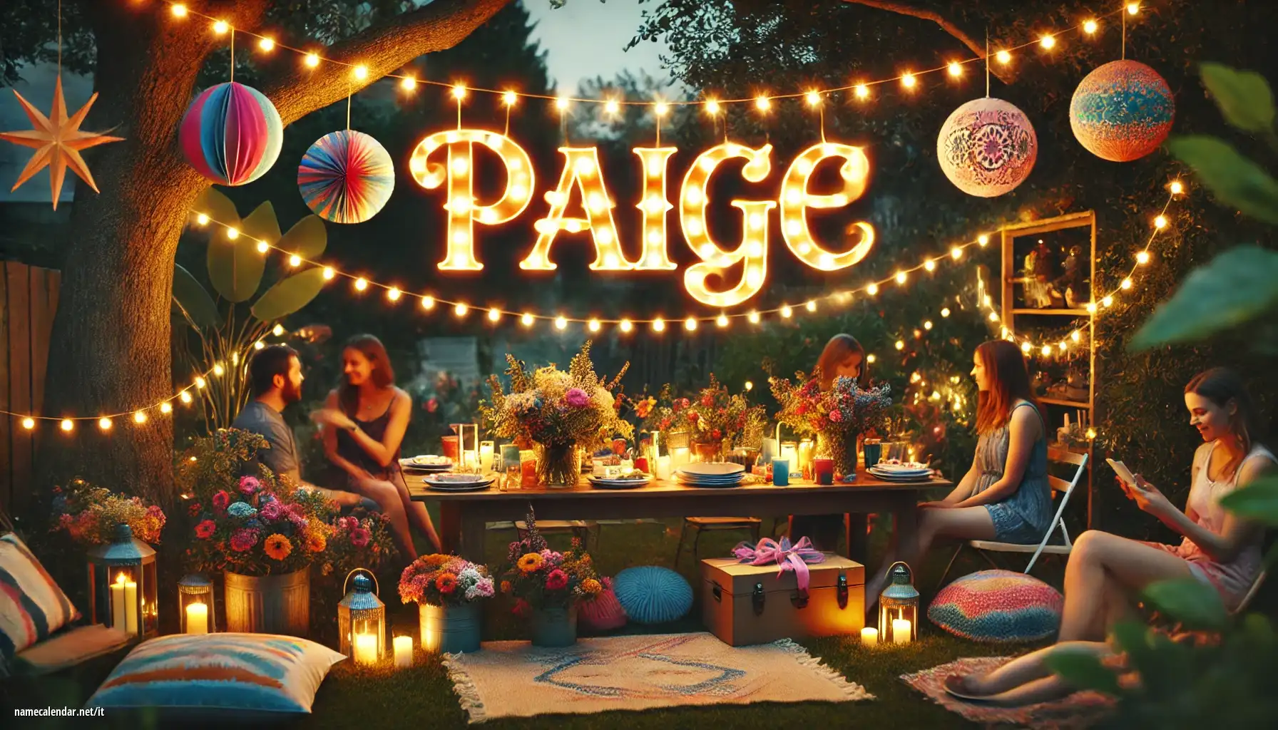 Celebrazione dell'onomastico e del nome - Paige