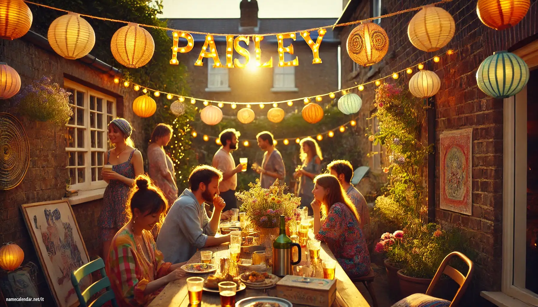 Celebrazione dell'onomastico e del nome - Paisley