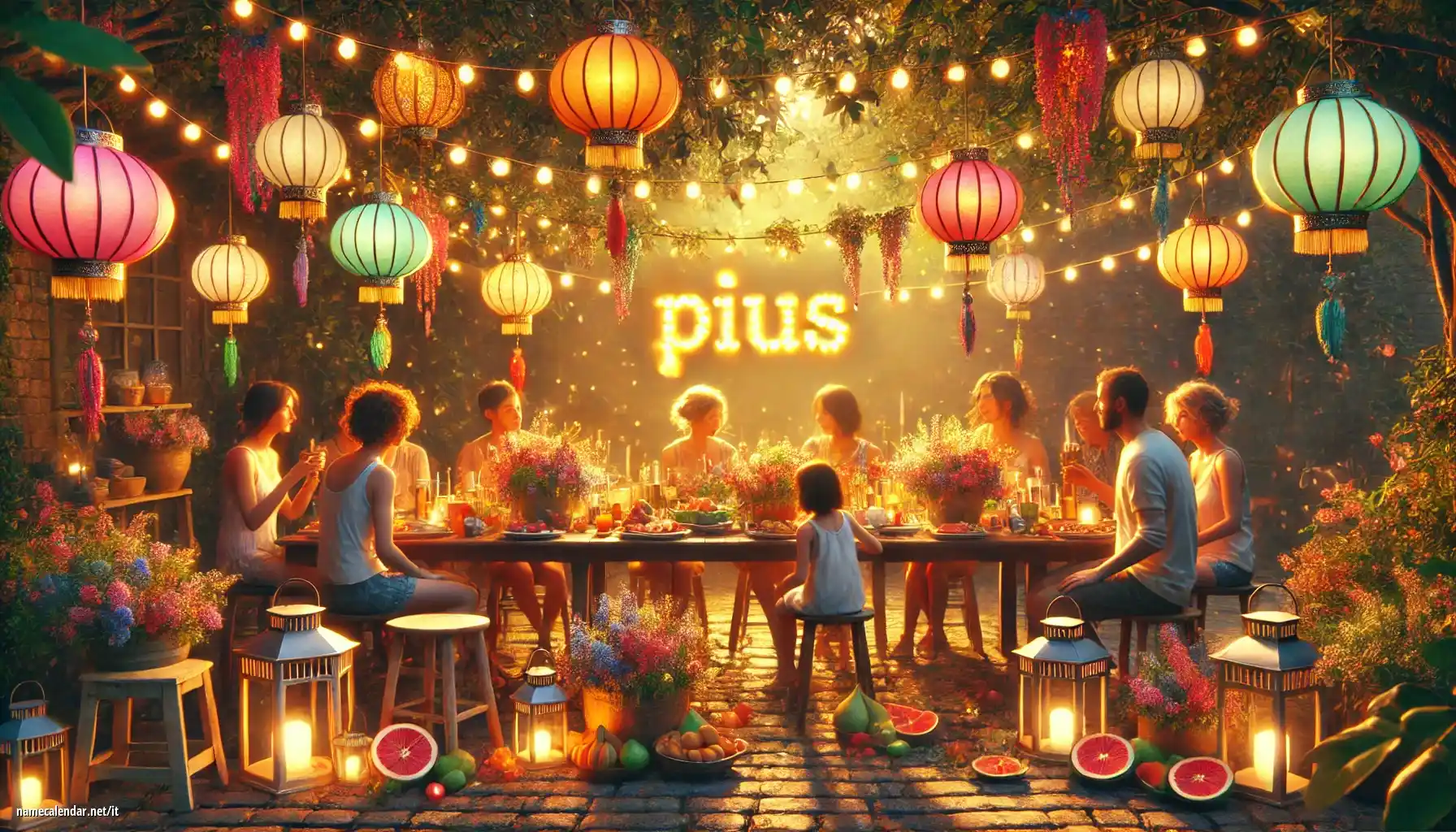 Celebrazione dell'onomastico e del nome - Pius