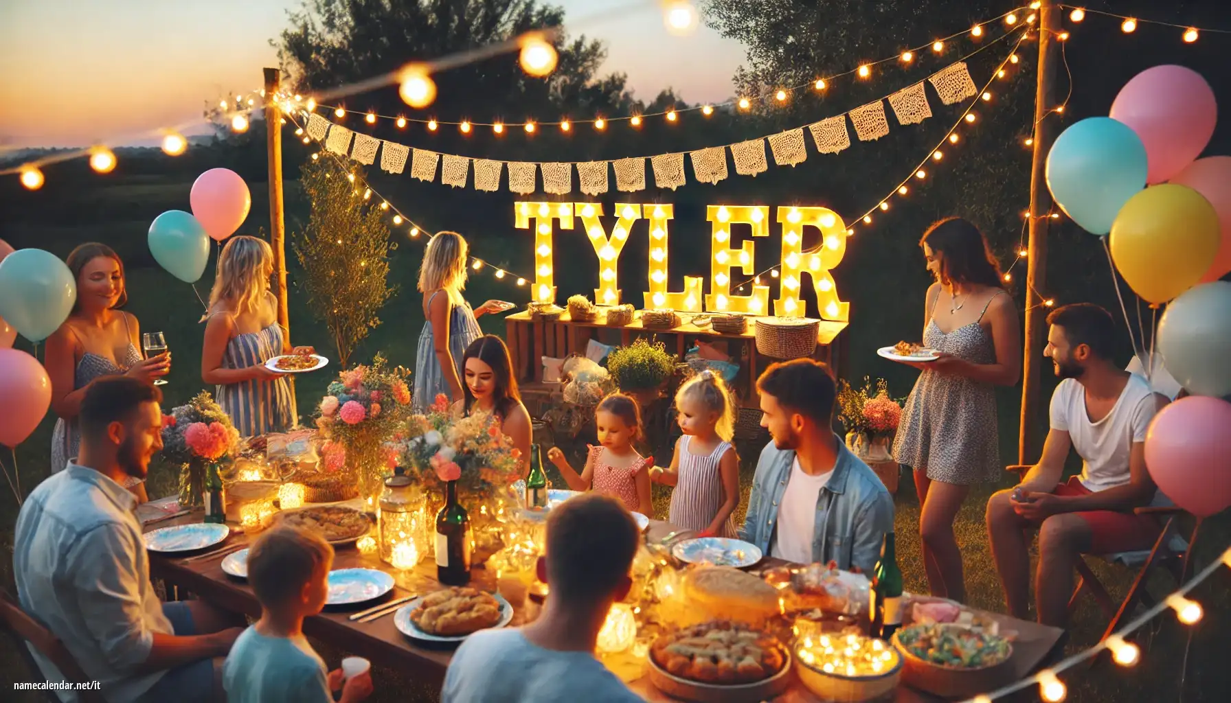 Celebrazione dell'onomastico e del nome - Tyler