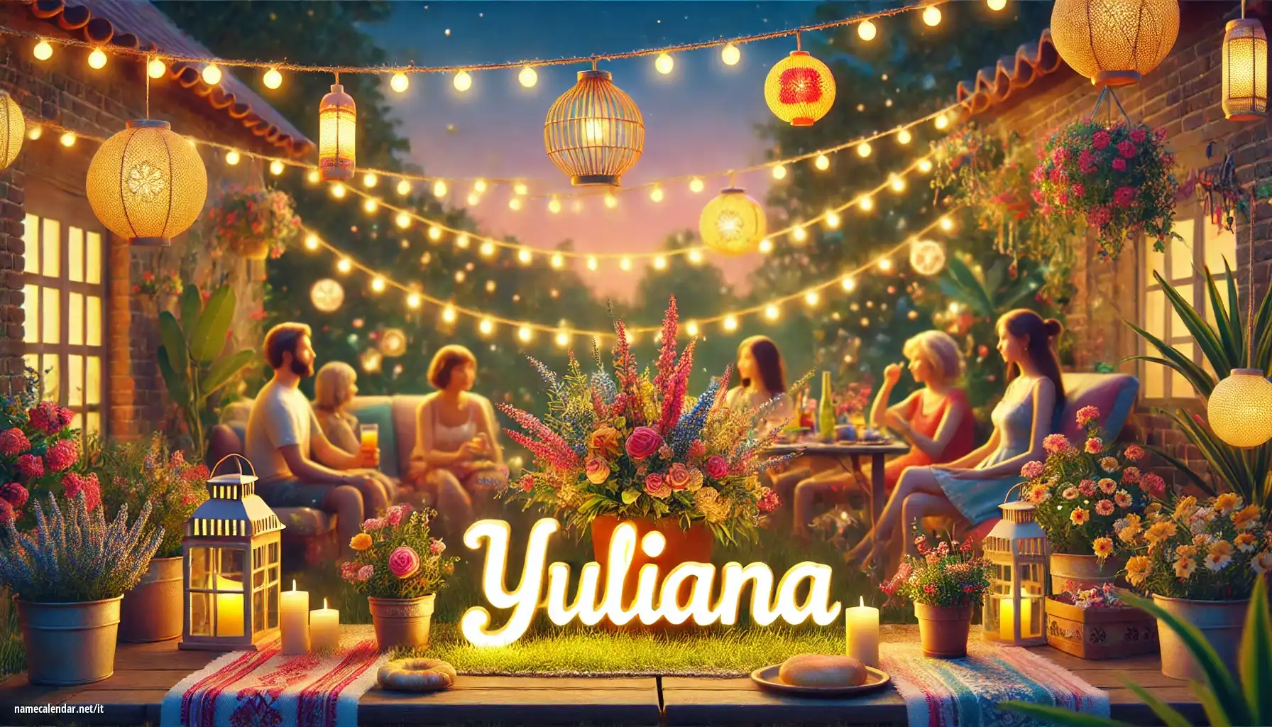 Celebrazione dell'onomastico e del nome - Yuliana