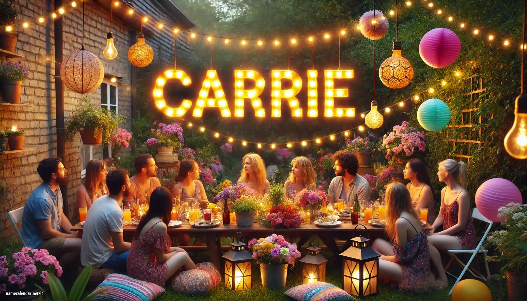 Vardadienio ir vardo šventimas - Carrie