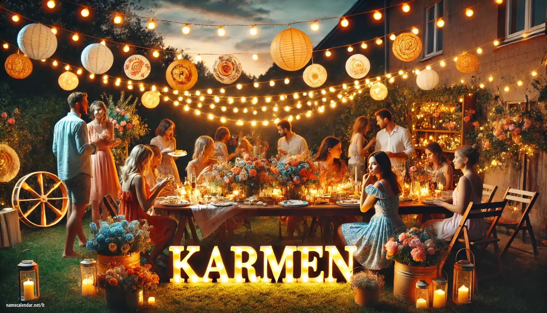 Vardadienio ir vardo šventimas - Karmen