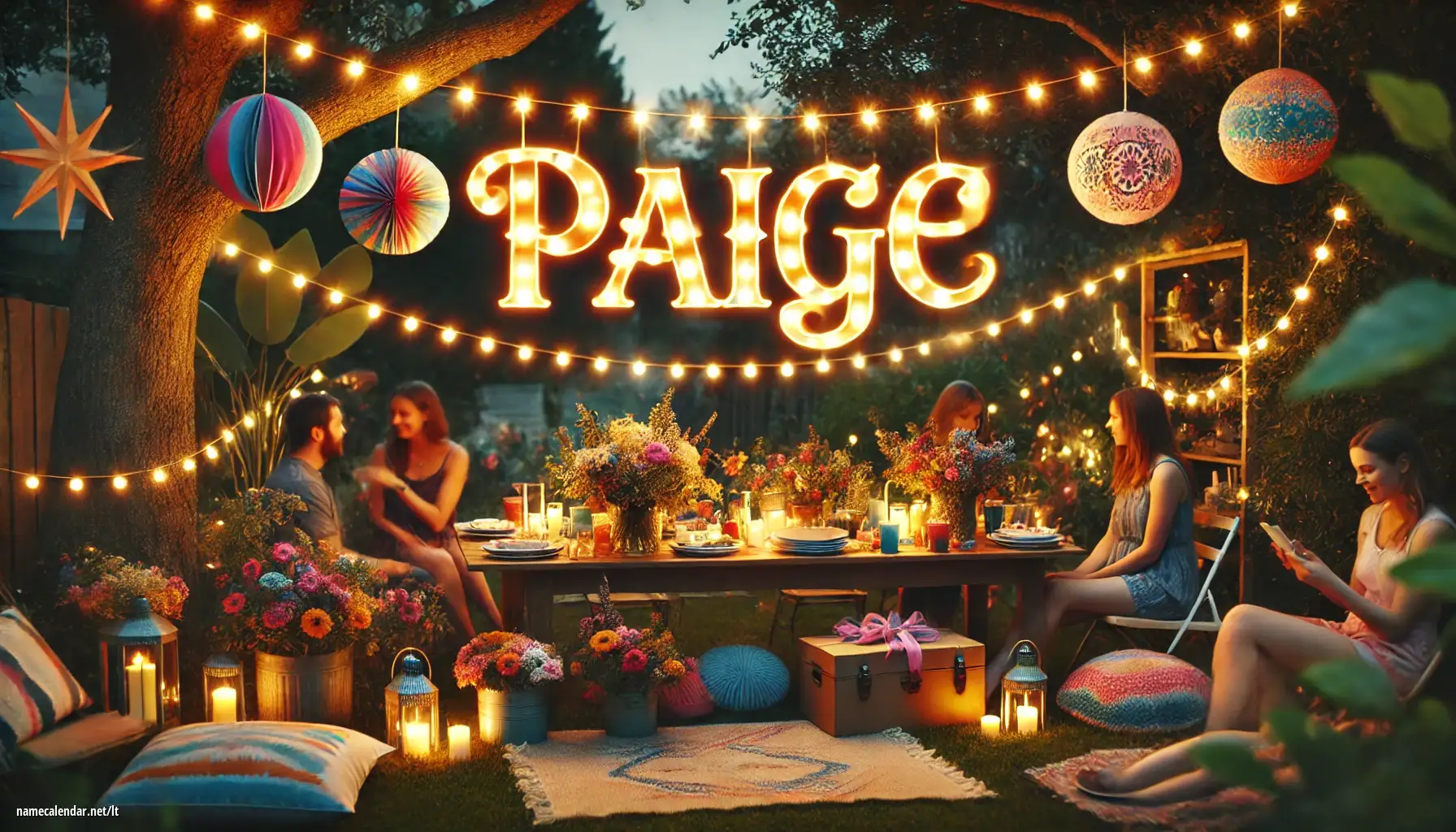 Vardadienio ir vardo šventimas - Paige