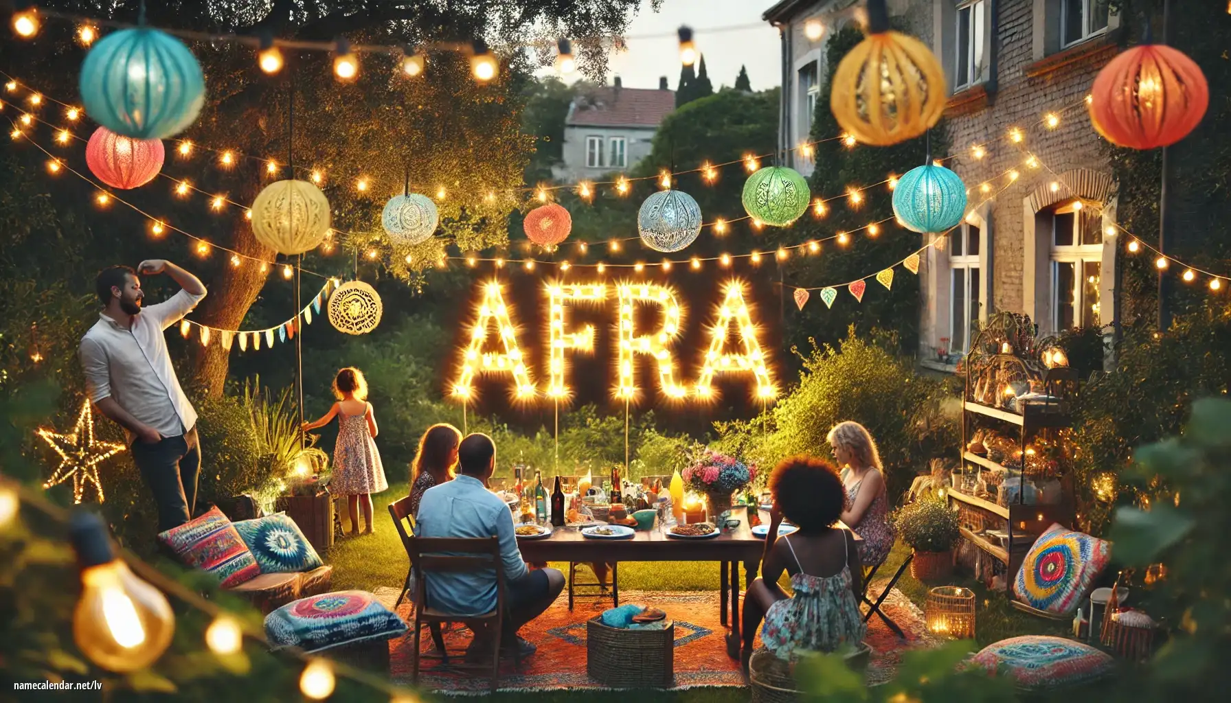 Vārda dienas un vārda svinēšana - Afra