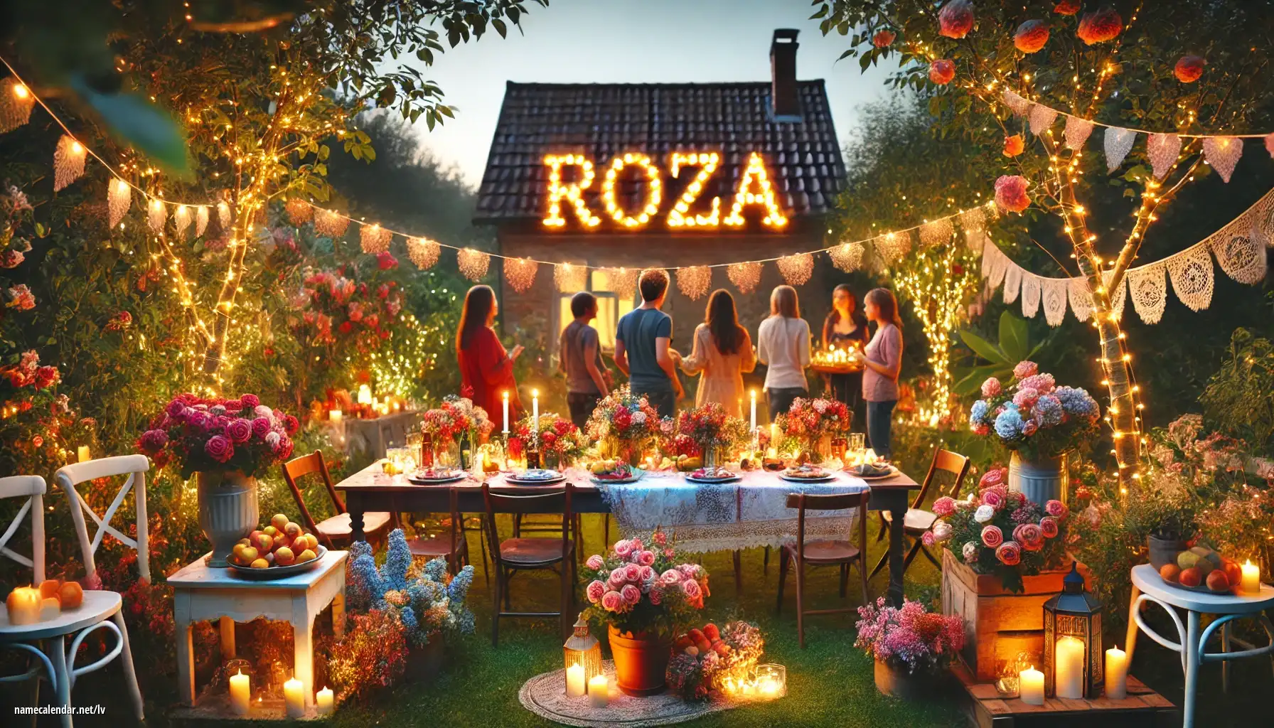 Vārda dienas un vārda svinēšana - Róża