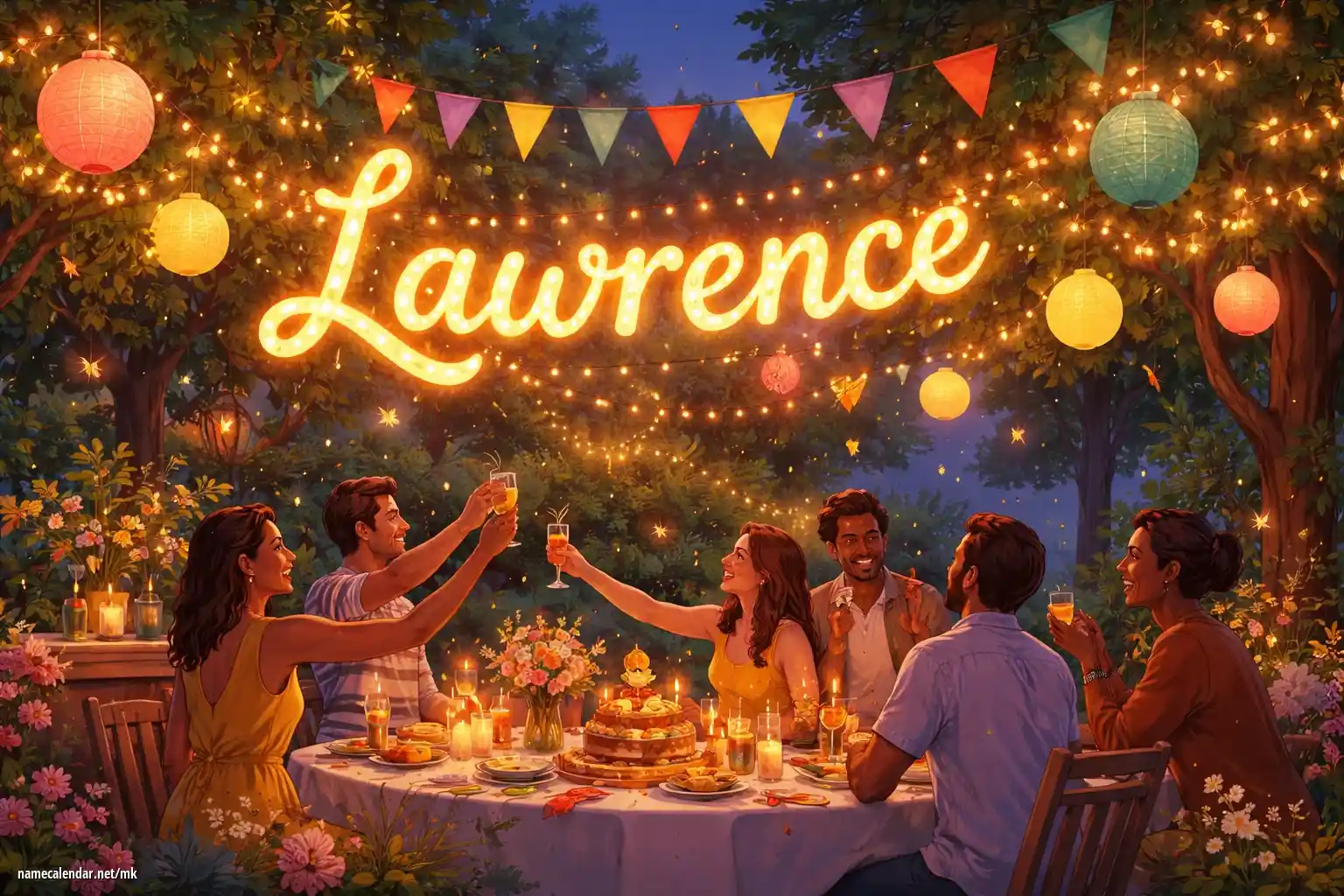 Прослава на именден и име - Lawrence