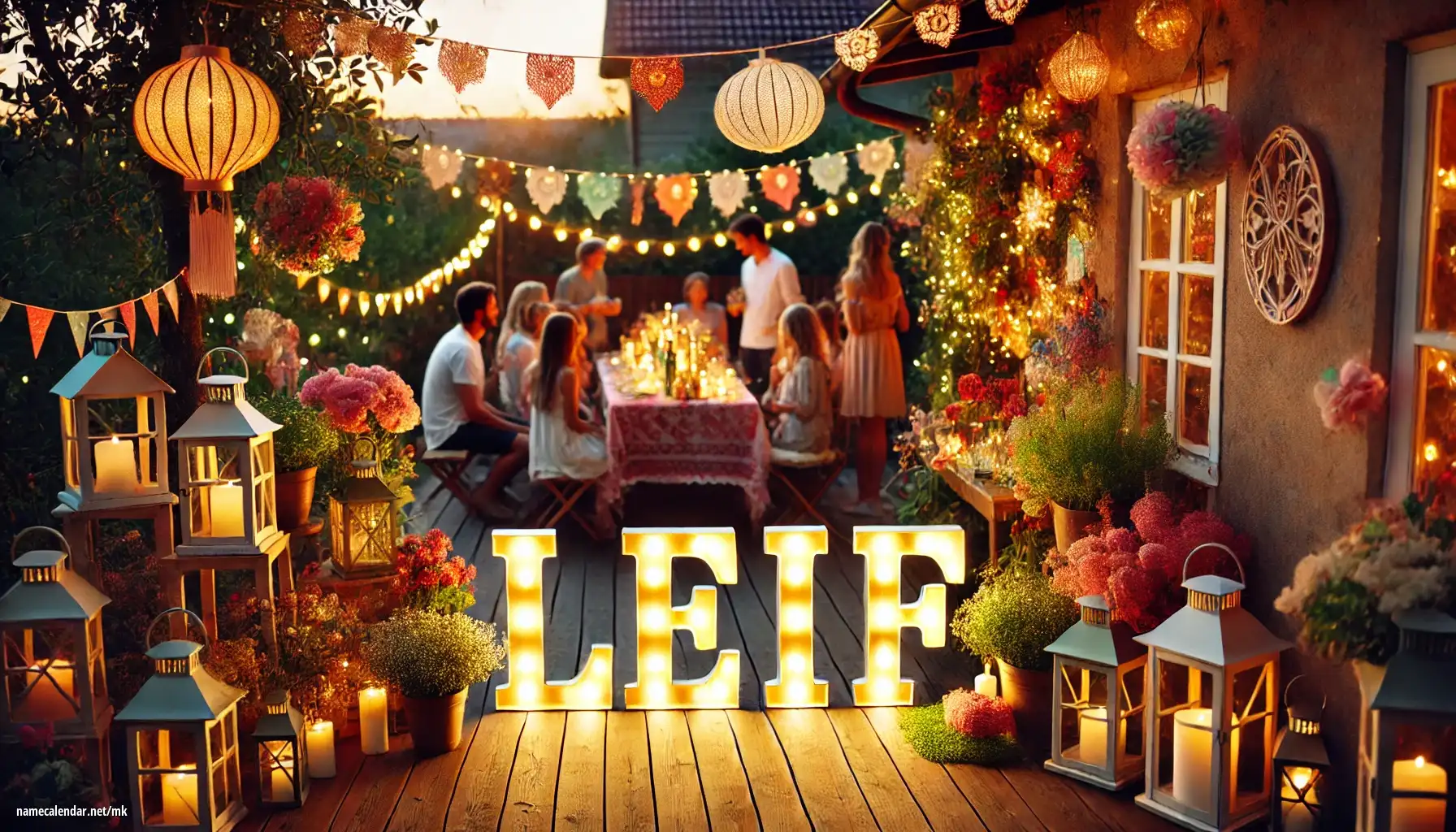 Прослава на именден и име - Leif