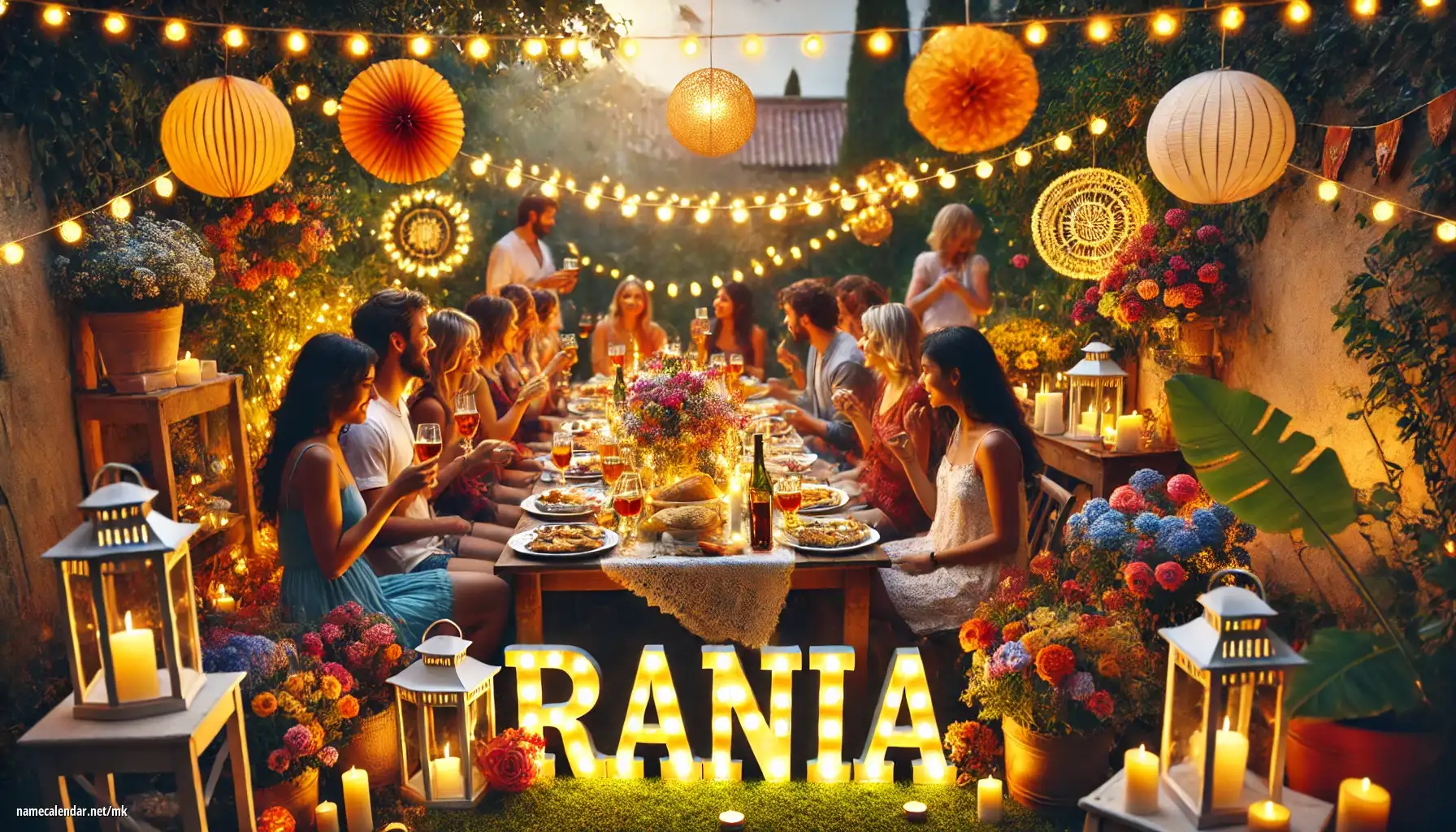 Прослава на именден и име - Rania