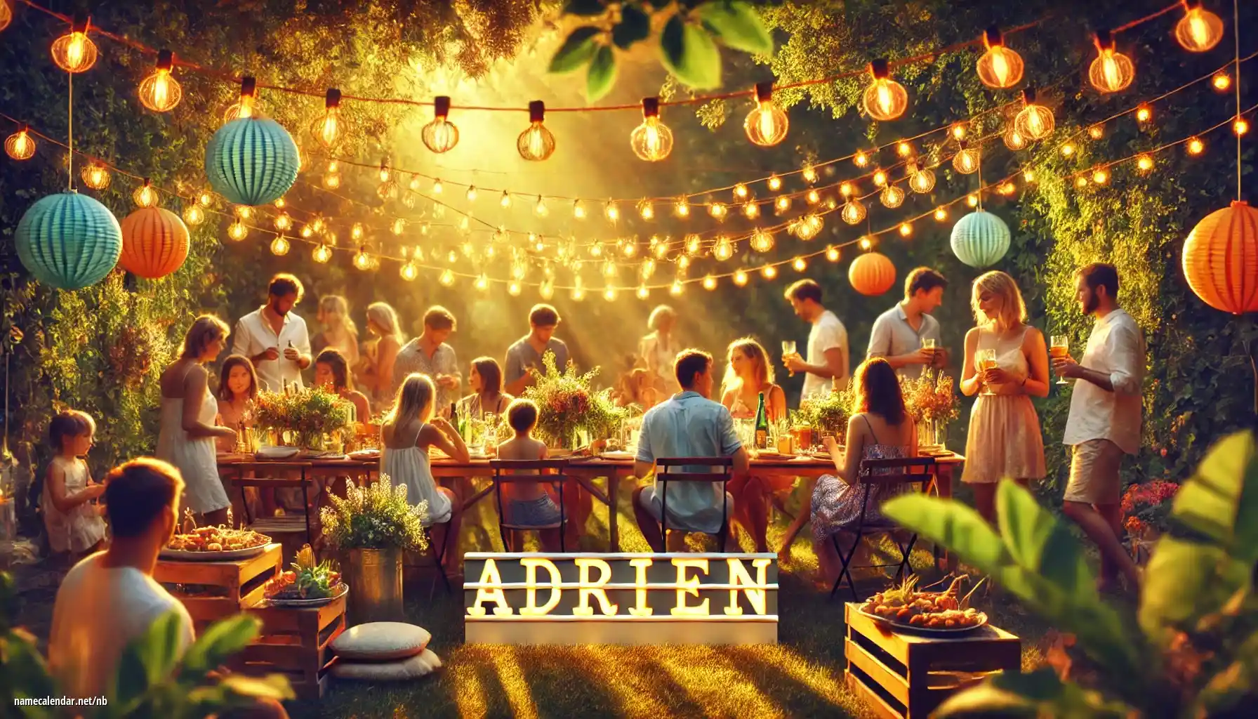 Feiring av navnedag og navn - Adrien