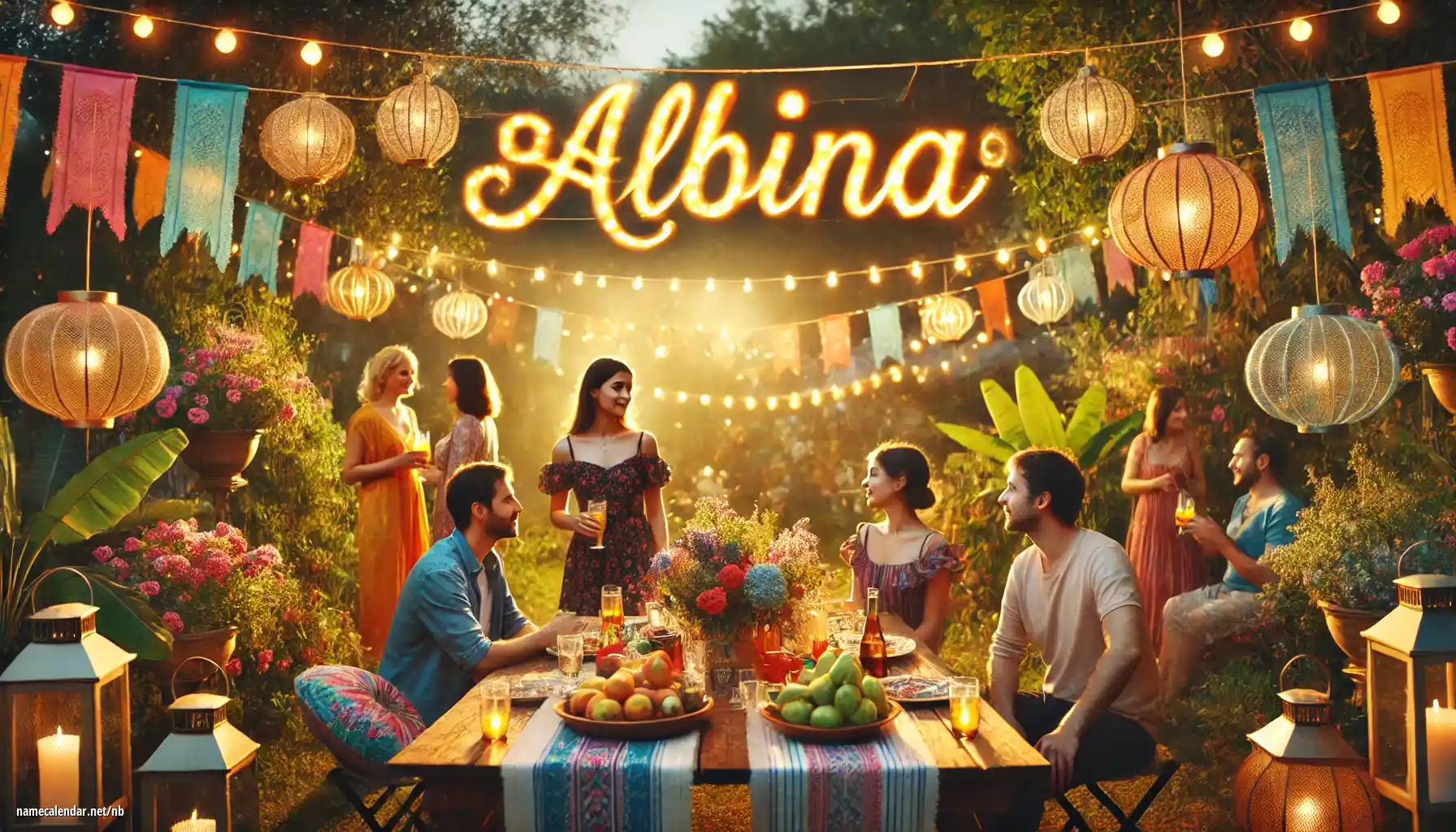 Feiring av navnedag og navn - Albína