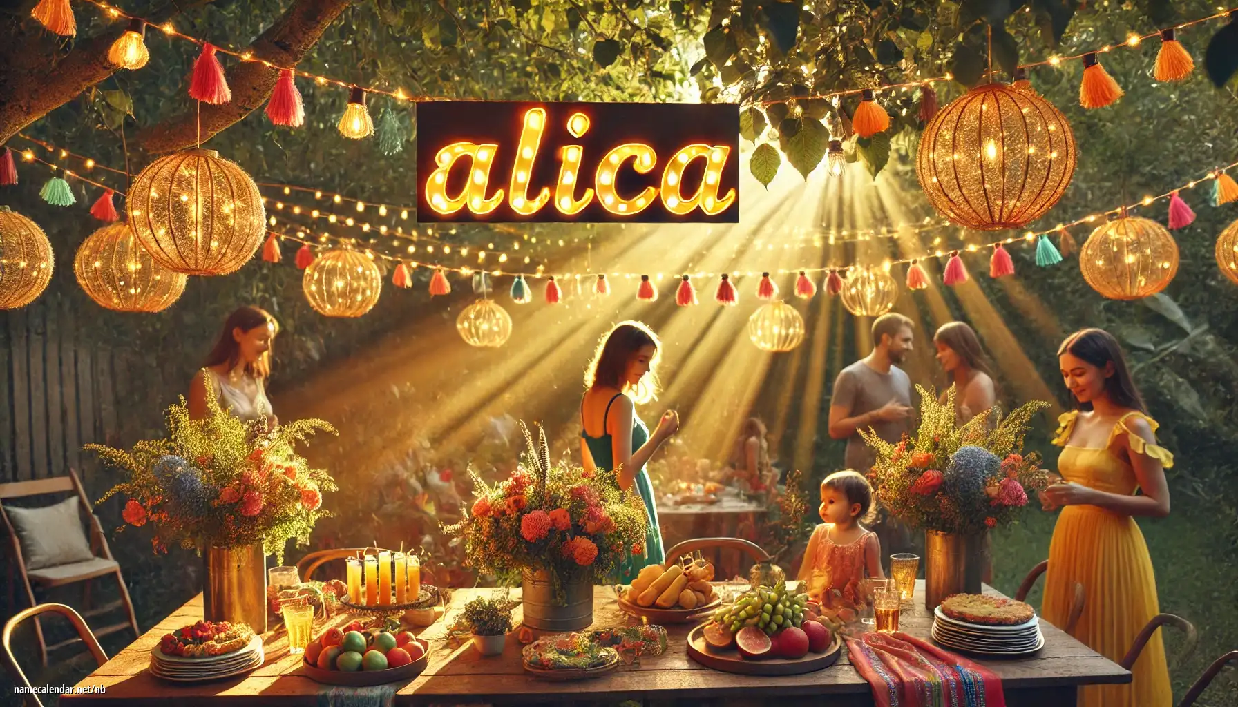 Feiring av navnedag og navn - Alica