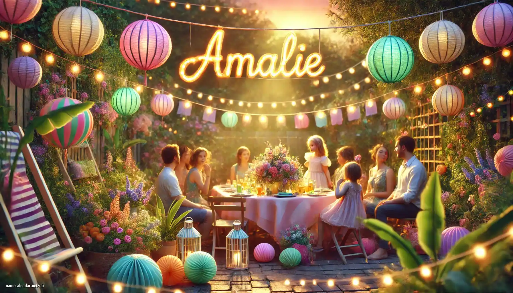 Feiring av navnedag og navn - Amalie