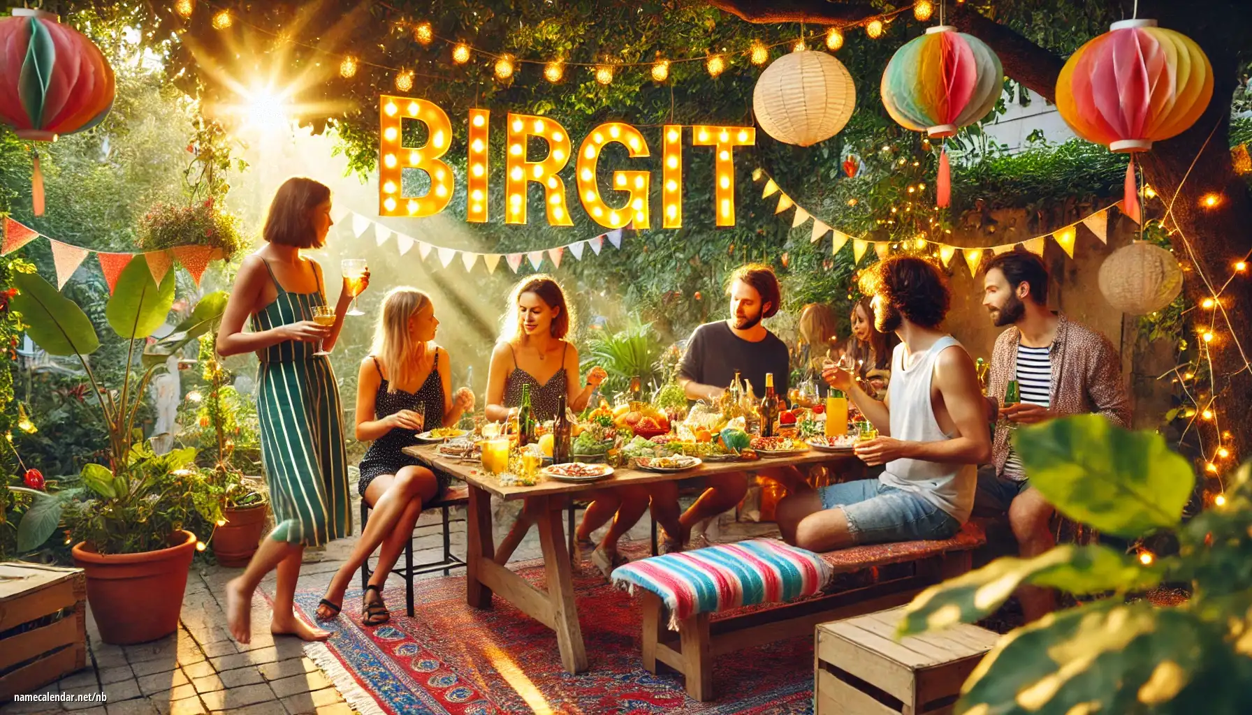 Feiring av navnedag og navn - Birgit