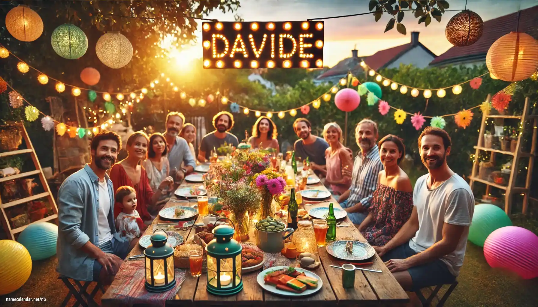 Feiring av navnedag og navn - Davide