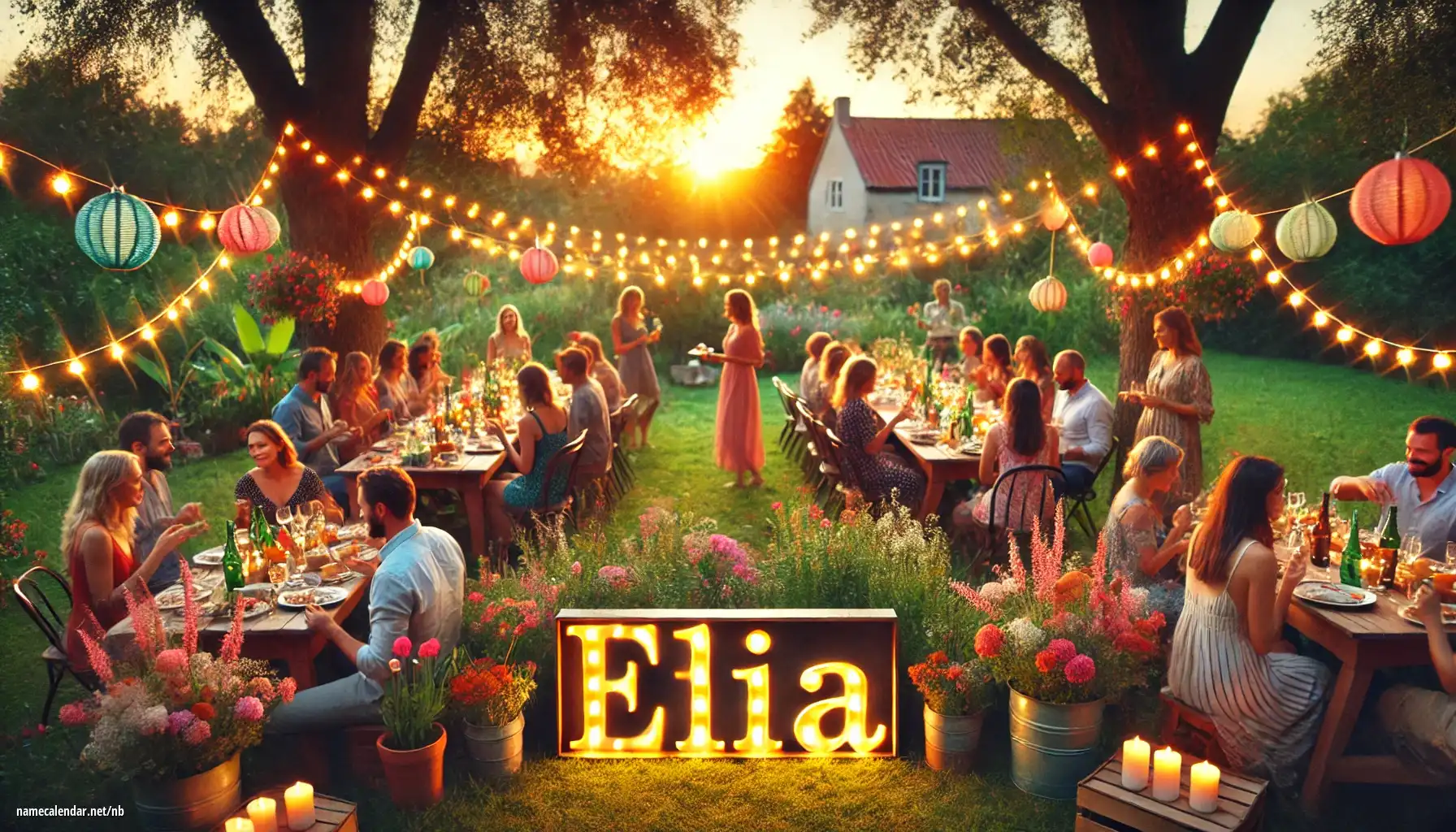 Feiring av navnedag og navn - Elia