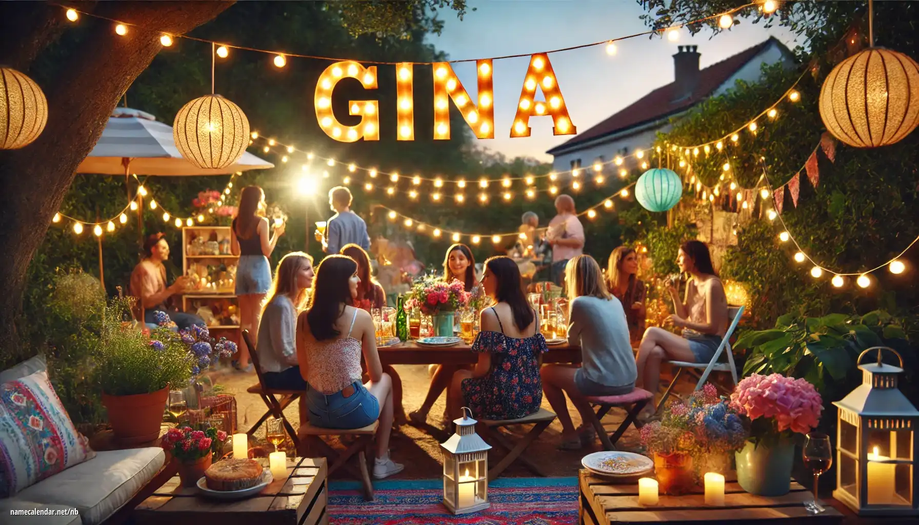 Feiring av navnedag og navn - Gina
